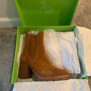 Sam Edelman Brown Suede Heeled Boots